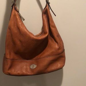 Leather fossil bag